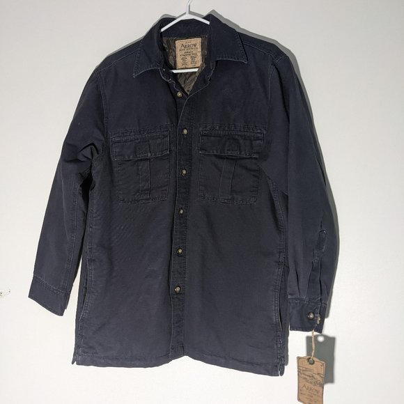 NWT Arrow Blue Jeans Co. Workwear Insulated Jacket Blue Size Small - Picture 1 of 7